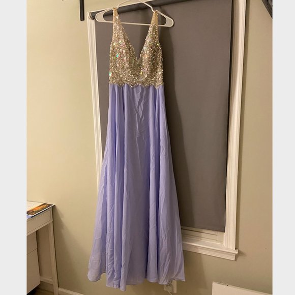 Lavendar A-line Chiffon Prom Dress,  Brand New! - Picture 1 of 12